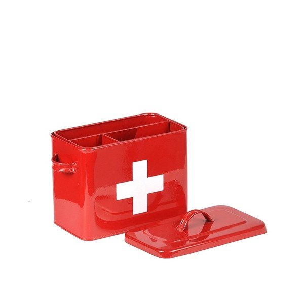 Recipient din tablă LABEL51 Firt Aid, roșu-image-1