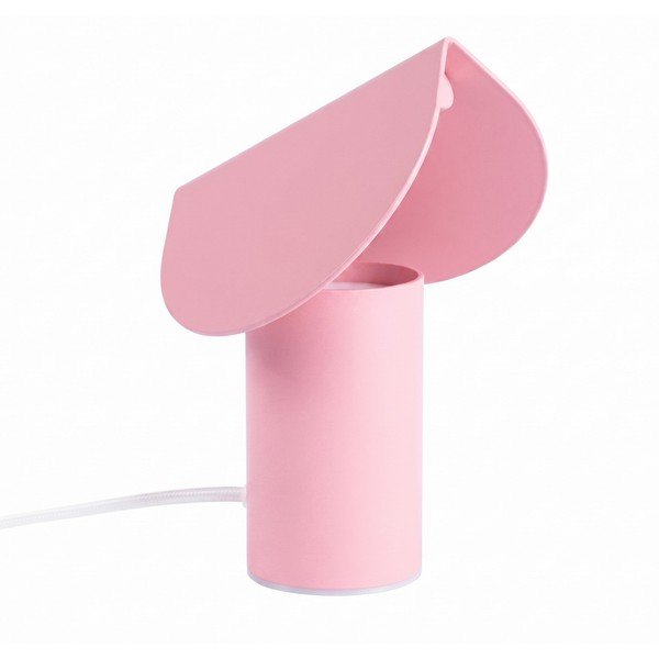 Veioză roz LED din aluminiu (înălțime 15 cm) BISCUIT – Thoro