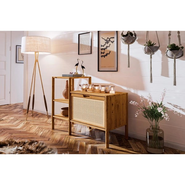 Bibliotecă din lemn de stejar 115x86 cm Pola – The Beds-image-3