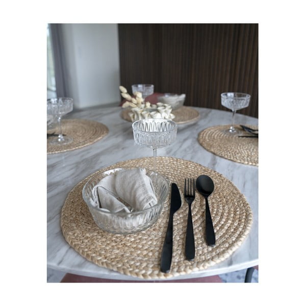 Suporturi pentru farfurii 4 buc. din iută ø 38 cm Bombay – House Nordic-image-3