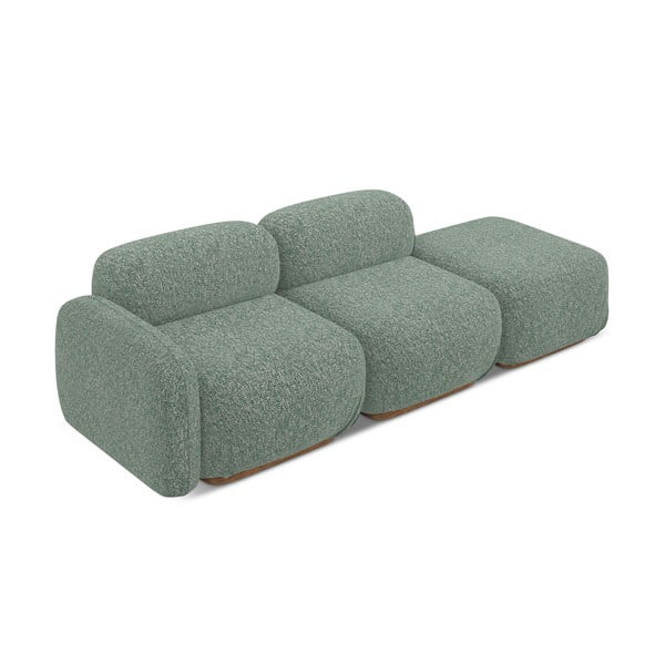 Șezlong modular verde deschis (cu colț pe partea stângă) Ailani – Makamii-image-3