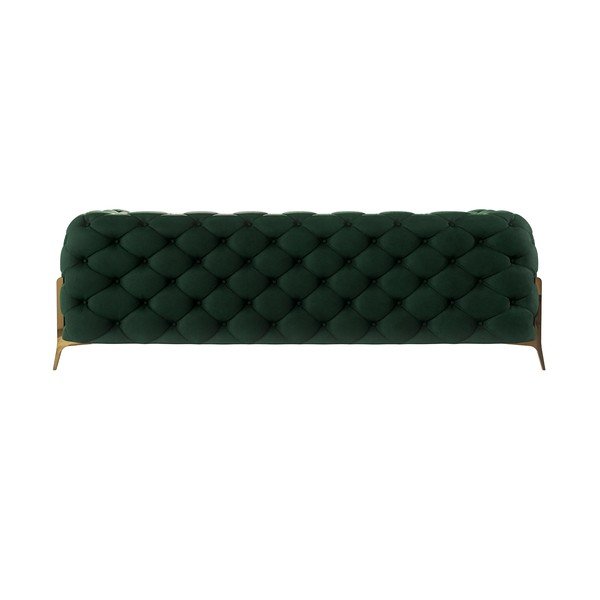 Canapea verde-închis cu tapițerie din catifea 225 cm Chelsea Bis – Ropez-image-3