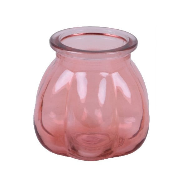 Vază din sticlă reciclată Ego Dekor Tangerine, înălțime 11 cm, roz