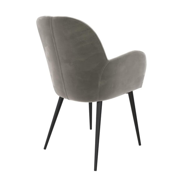 Scaun de sufragerie gri tapițat Fitz – Støraa-image-2