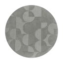 Covor gri rotund din lână ø 160 cm Gigi - Flair Rugs