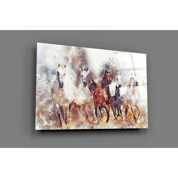 Tablou din sticlă Insigne Horses II.-image-2