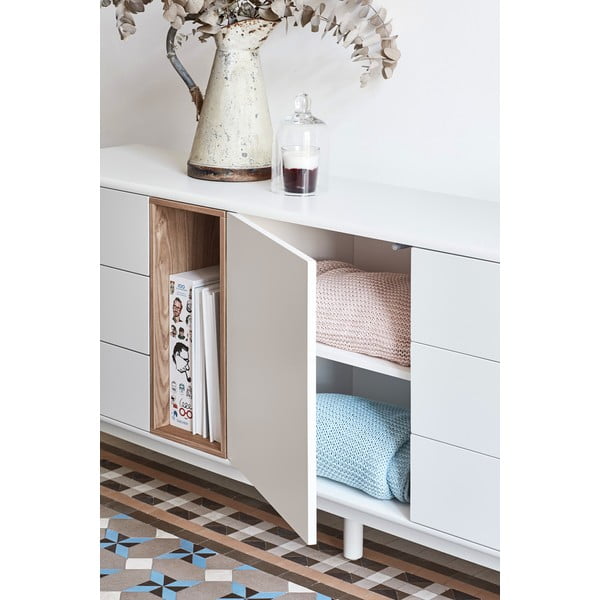 Comodă crem 180x76x40 cm Corvo – Teulat-image-1