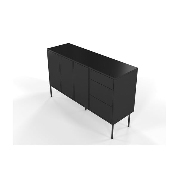 Comoda Skandica Mirka, negru-image-3
