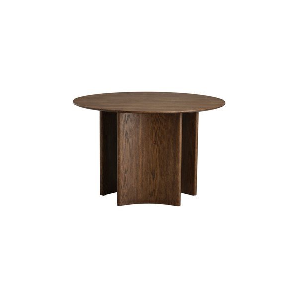 Masă de dining rotundă cu aspect de lemn de stejar ø 120 cm Trillving – Ellos Home