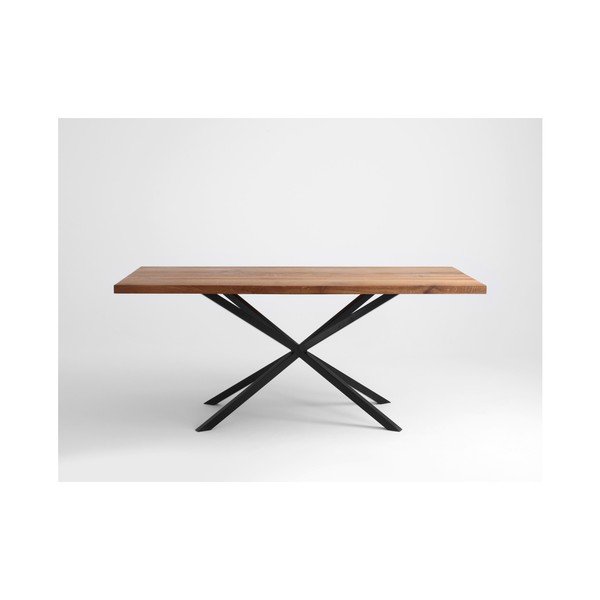 Masă cu blat din lemn de stejar Custom Form Orion, 180 x 90 cm-image-4