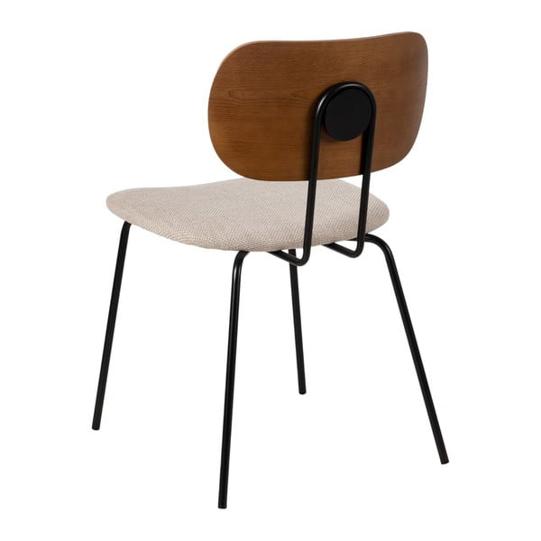 Scaune de dining maro/crem 4 buc. Cleo – Ixia-image-3