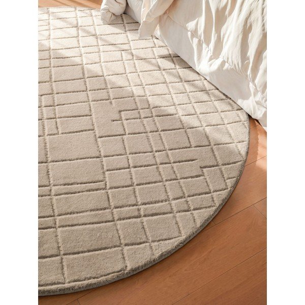 Covor bej rotund din lână ø 200 cm Kenso – Villeroy&Boch-image-2