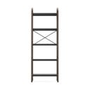 Etajeră neagră/în culoare naturală cu aspect de lemn de nuc 61x170 cm Bellwood – Umbra