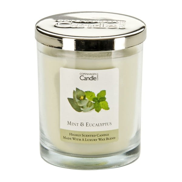 Lumânare parfumată Copenhagen Candles Mint & Eucalyptus, 40 ore