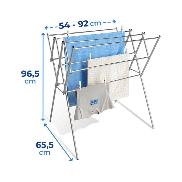 Uscător de rufe argintiu lucios 8 m – Wenko-image-3