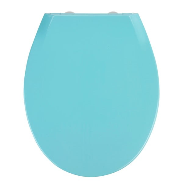 Capac WC cu închidere lentă Wenko Kos, 44 x 37 cm, albastru