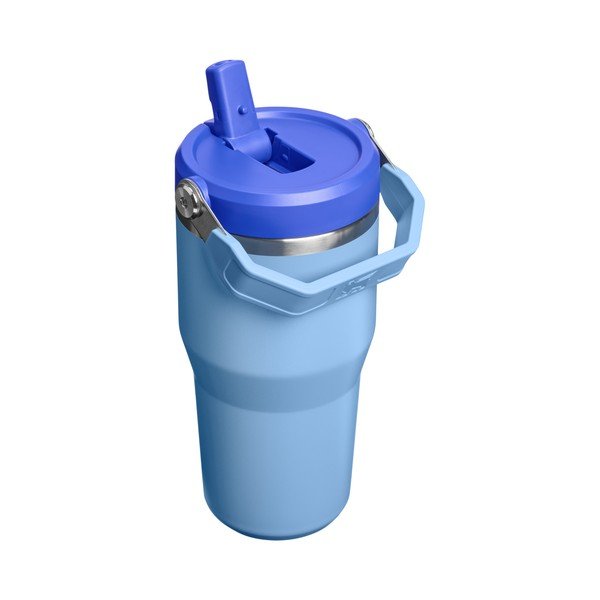 Termos albastru din oțel inoxidabil 600 ml IceFlow™ Flip Straw 2.0 Tumbler Blue Sky – Stanley-image-1