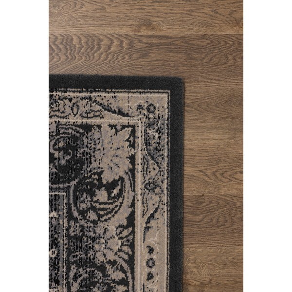 Covor gri închis din lână 100x180 cm Zana – Agnella-image-3