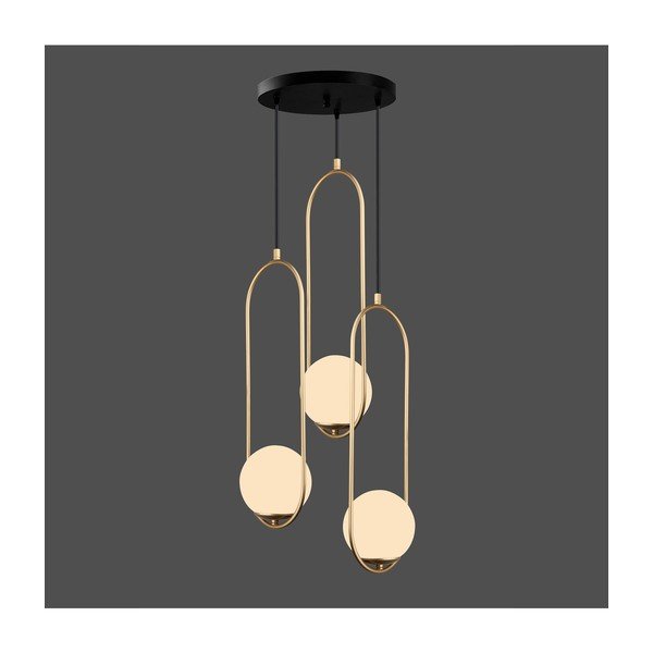 Lustră Squid Lighting Arch, înălțime 146 cm, auriu-image-1