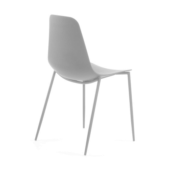 Set 4 scaune La Forma Wassu, gri-image-3