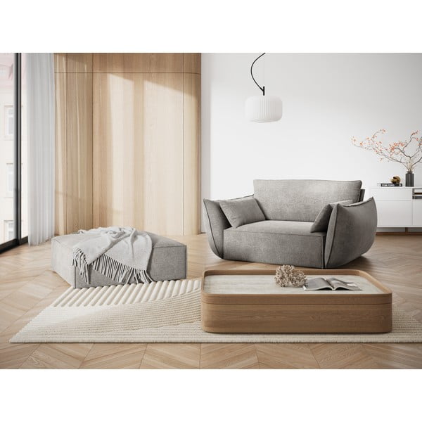 Taburet gri deschis Vanda – Mazzini Sofas-image-1