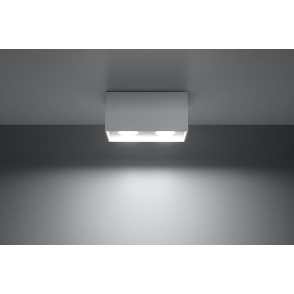 Plafonieră Sollux Geo 2L, alb-image-3