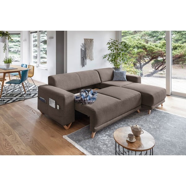 Colțar maro extensibil/cu spațiu de depozitare Classy Sophie – Miuform-image-4