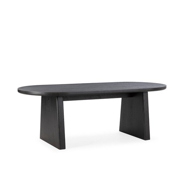 Masă de dining cu aspect de lemn de frasin 100x200 cm Blair – MOME