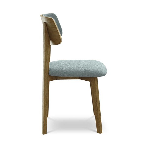 Scaun de dining albastru din lemn masiv Niu – Makamii-image-2