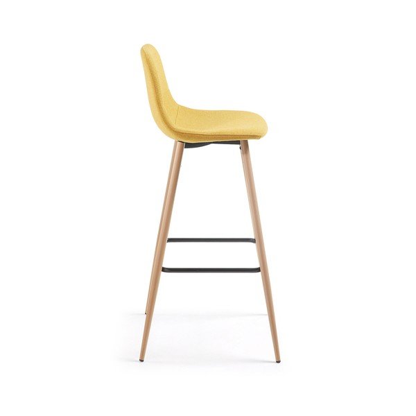 Set 2 scaune bar La Forma Nilson, galben-image-2