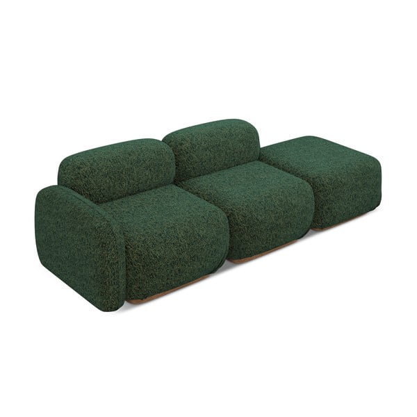 Șezlong modular verde închis (cu colț pe partea stângă) Ailani – Makamii-image-4