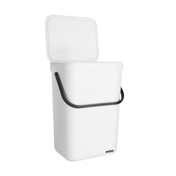 Coș de gunoi alb din plastic 10 l – Orion-image-2