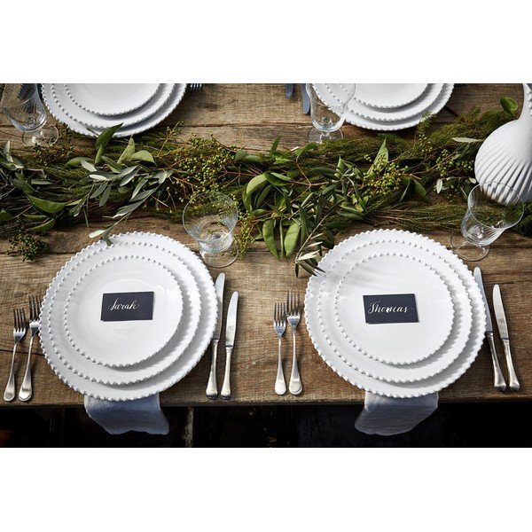 Farfurie desert din gresie ceramică Costa Nova Pearl, ⌀ 22 cm, alb-image-1