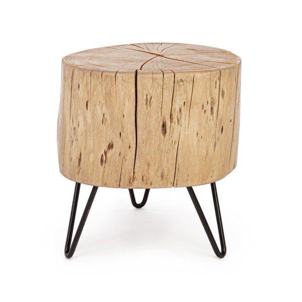 Scaun tip taburet în culoare naturală din lemn de acacia Artur – Bizzotto-image-2