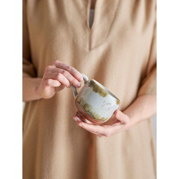 Cești 4 buc. pentru cappuccino din gresie 200 ml Jade – Bloomingville-image-1