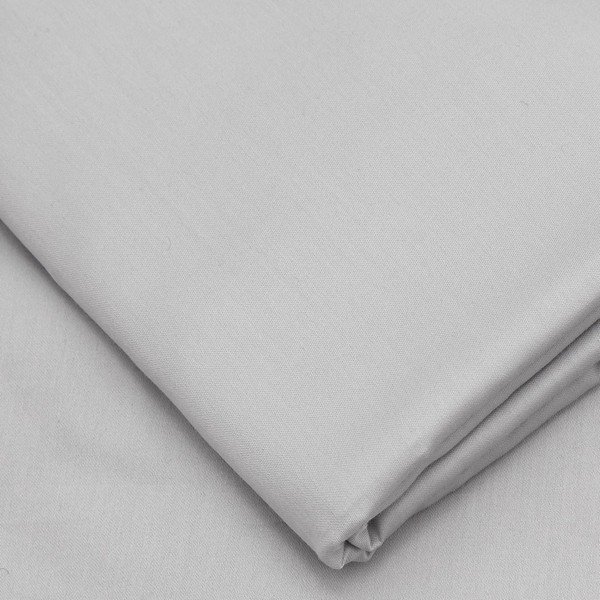 Cearșaf din bumbac satinat Patik De Light Grey, 180 x 225 cm, gri-image-1