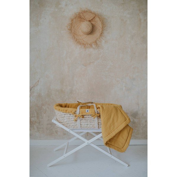 Coșuleț pentru bebeluși galben cu suport Meeko - BELLAMY