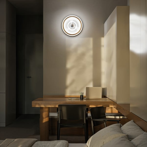 Plafonieră albă LED cu control prin telecomandă/cu ventilator Alan Move – SULION-image-1