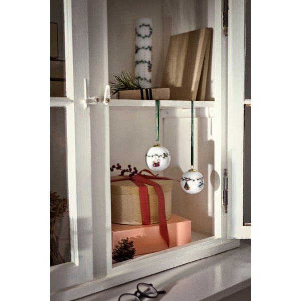 Ornament de Crăciun pictat manual din porțelan ø 6 cm Hammershøi Christmas – Kähler Design-image-2