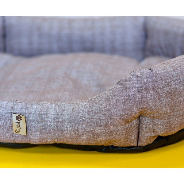 Pătuț pentru animale de companie, din bumbac, maro deschis 90x70 cm Bobík - Petsy-image-3