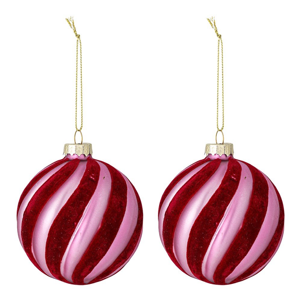 Ornamente de Crăciun 2 buc. din sticlă ø 8 cm Sayla – Bloomingville