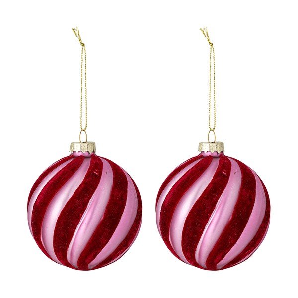 Ornamente de Crăciun 2 buc. din sticlă ø 8 cm Sayla – Bloomingville