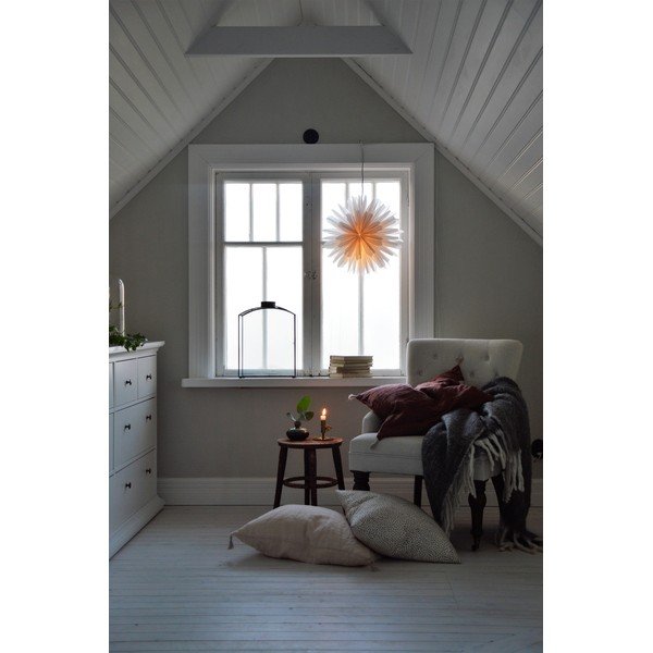 Decorațiune luminoasă suspendată Markslöjd Lisa, ø 46 cm, alb-image-1