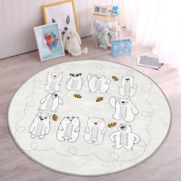 Covor pentru copii crem ø 80 cm Comfort – Mila Home-image-4