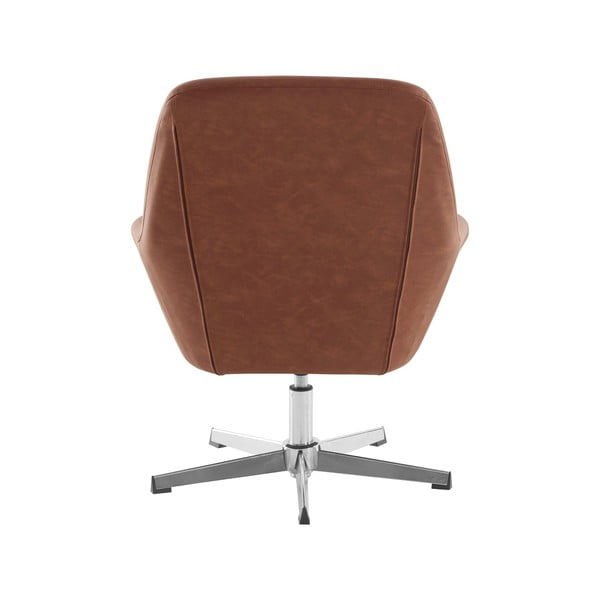 Fotoliu maro cu tapițerie din imitație de piele Naomi - Støraa-image-3