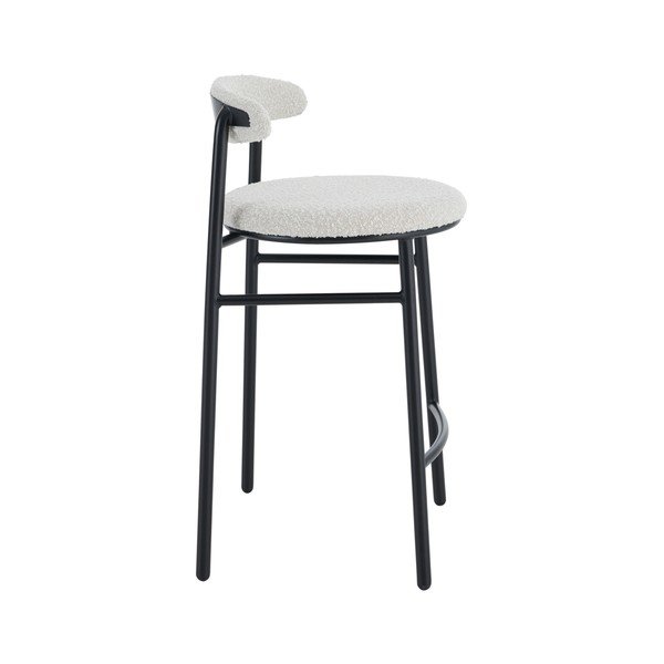 Scaun de bar crem tapițat (înălțime șezut 67 cm) Bloggny – Ellos Home-image-3