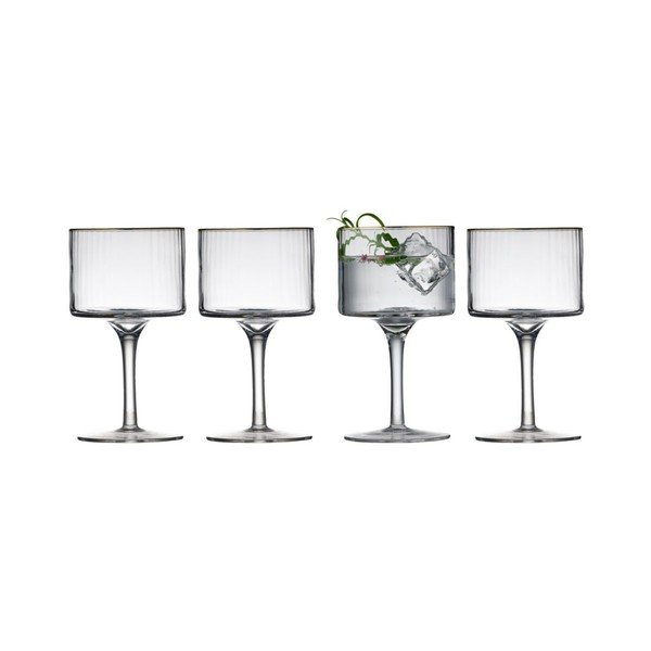 Set 4 pahare pentru gin & tonic Lyngby Glas Palermo, 320 ml