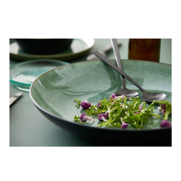 Bol verde/negru din gresie ø 40 cm Gastro Black/Green – Bitz-image-1