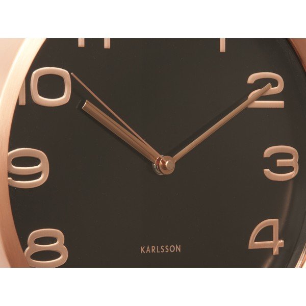 Ceas de perete Present Time Maxie Copper, negru -image-1