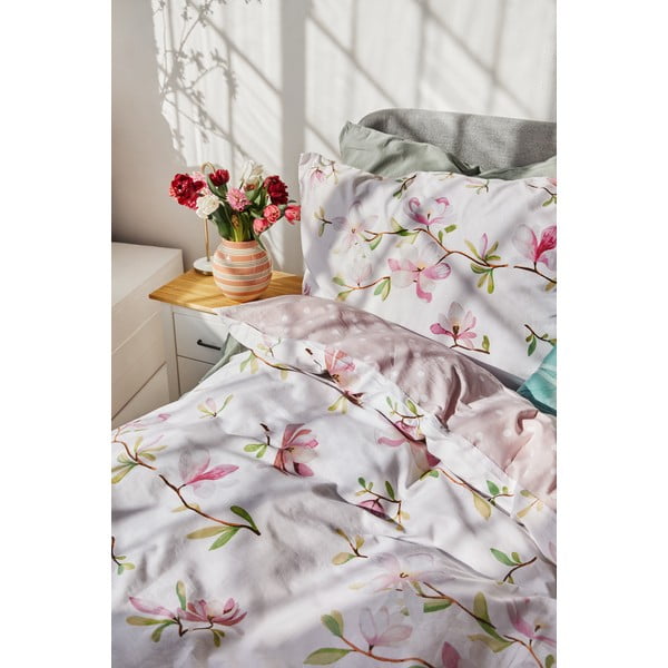 Lenjerie de pat din bumbac pentru pat dublu Bonami Selection Blush, 200 x 200 cm-image-3